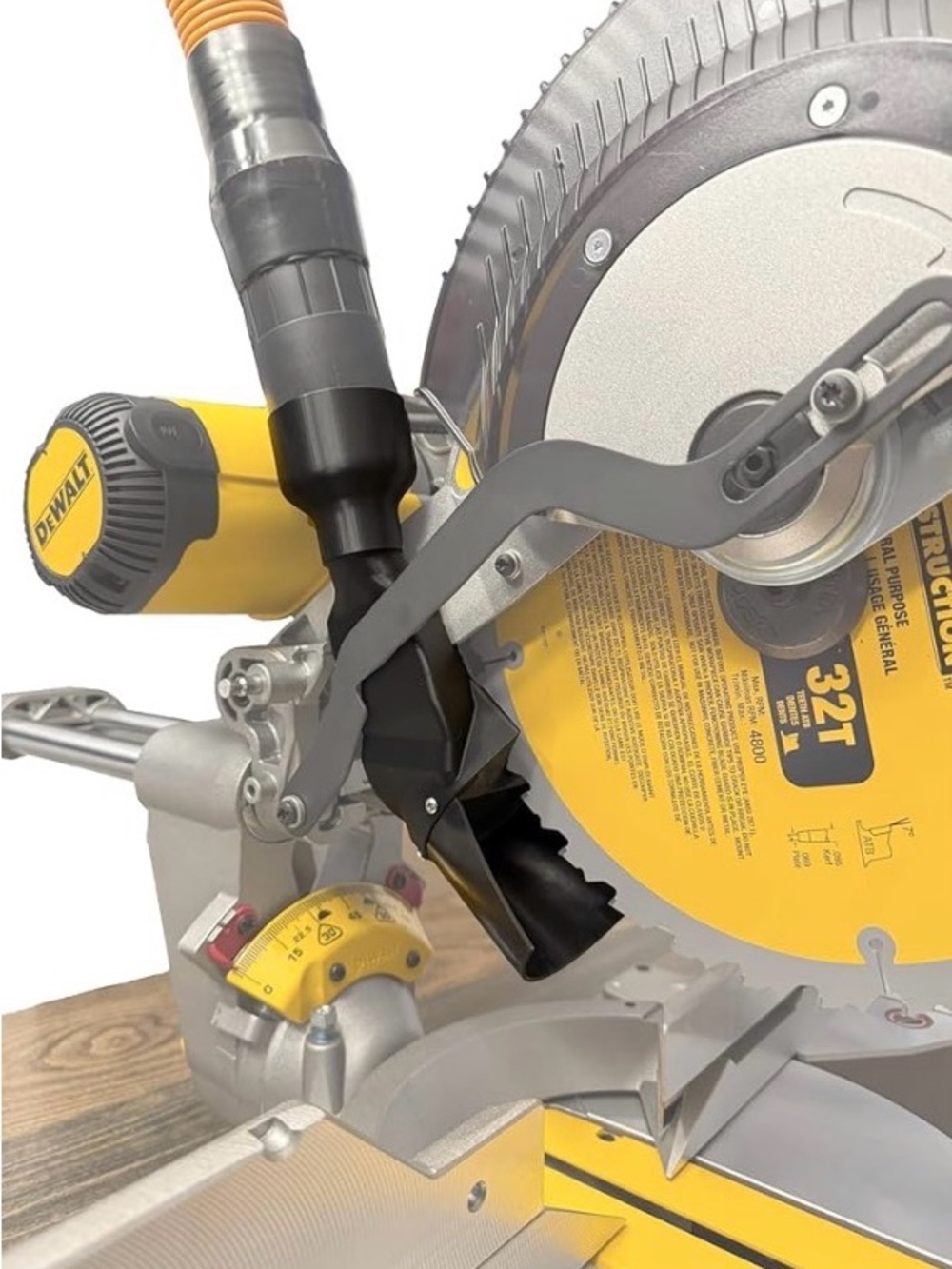 Improved Dust Collection Port for DeWalt DWS779 & DWS780 Miter Saws